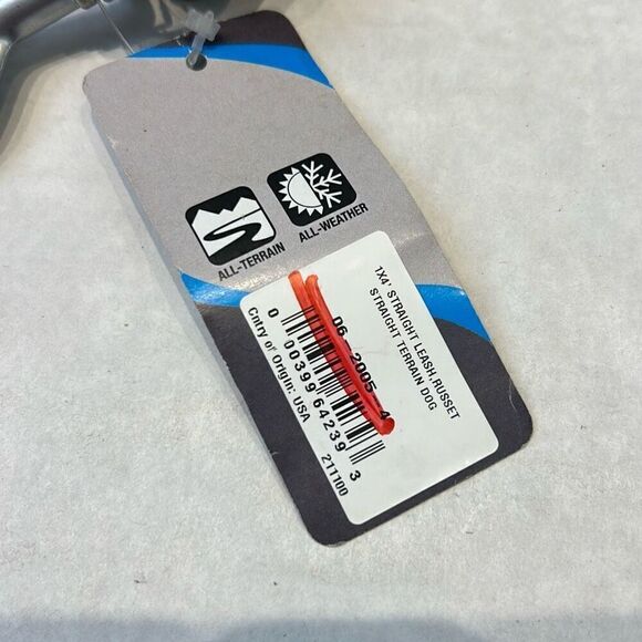 NEW Terrain D.O.G. Leather Leash 4' x 1" Brown Russet - Picture 3 of 5